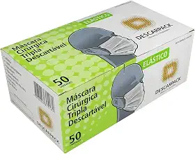 Mascara Cirurgica Descartavel Descarpack Com 50 Unidades