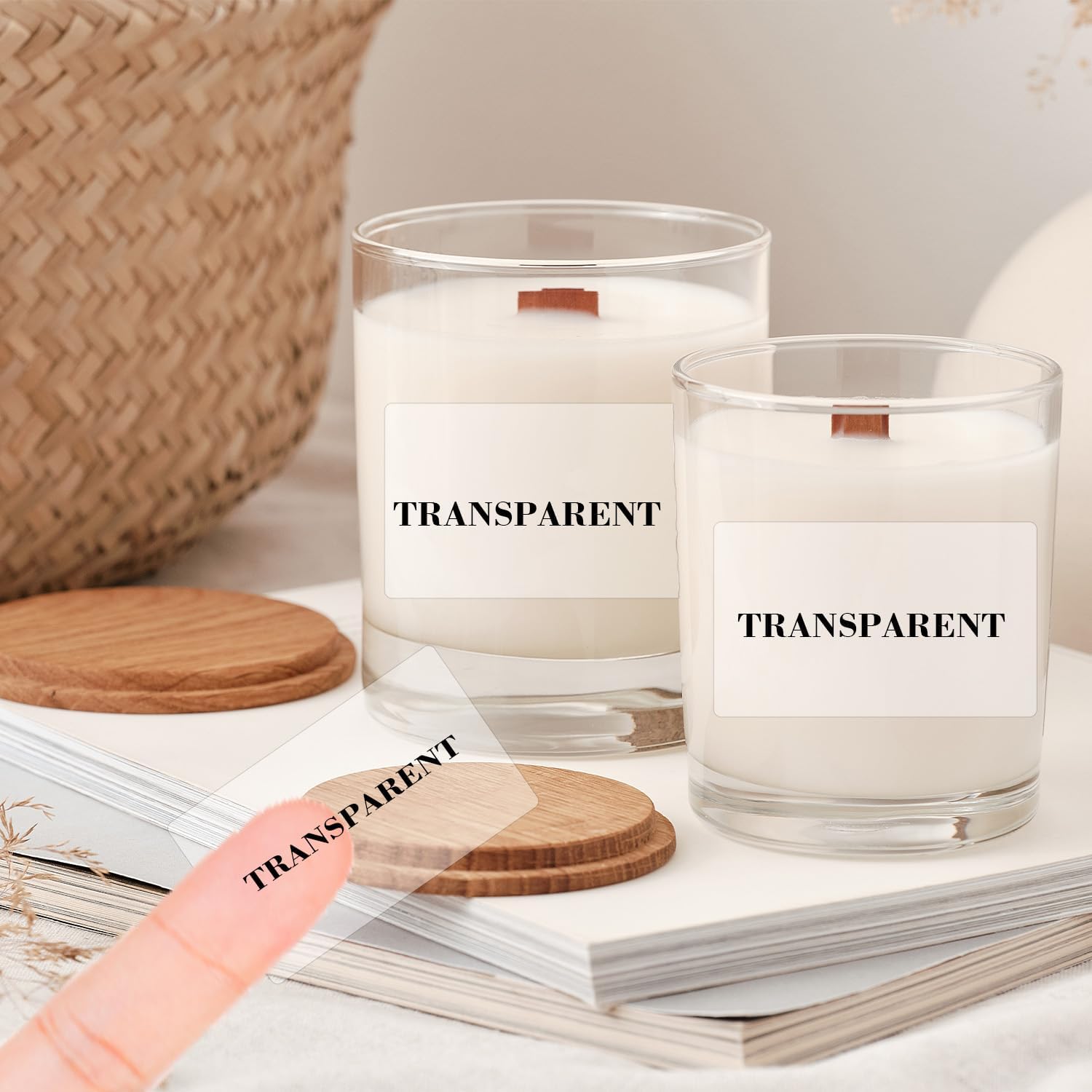 3x2 Inch Transparent Thermal Labels Stickers, Self-Adhesive Clear Waterproof Direct Thermal Label Stickers for Packaging, Shipping, Barcode, Address - Image 4