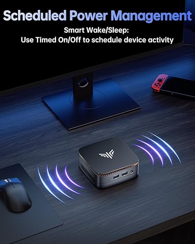 Vista 15 de KAMRUI Essenx E1 Mini PC, Mini computadoras Alder Lake N97(hasta 3.60 GHz), Mini computadora de escritorio, 16 GB DDR4 512 GB M.2 SSD, soporte