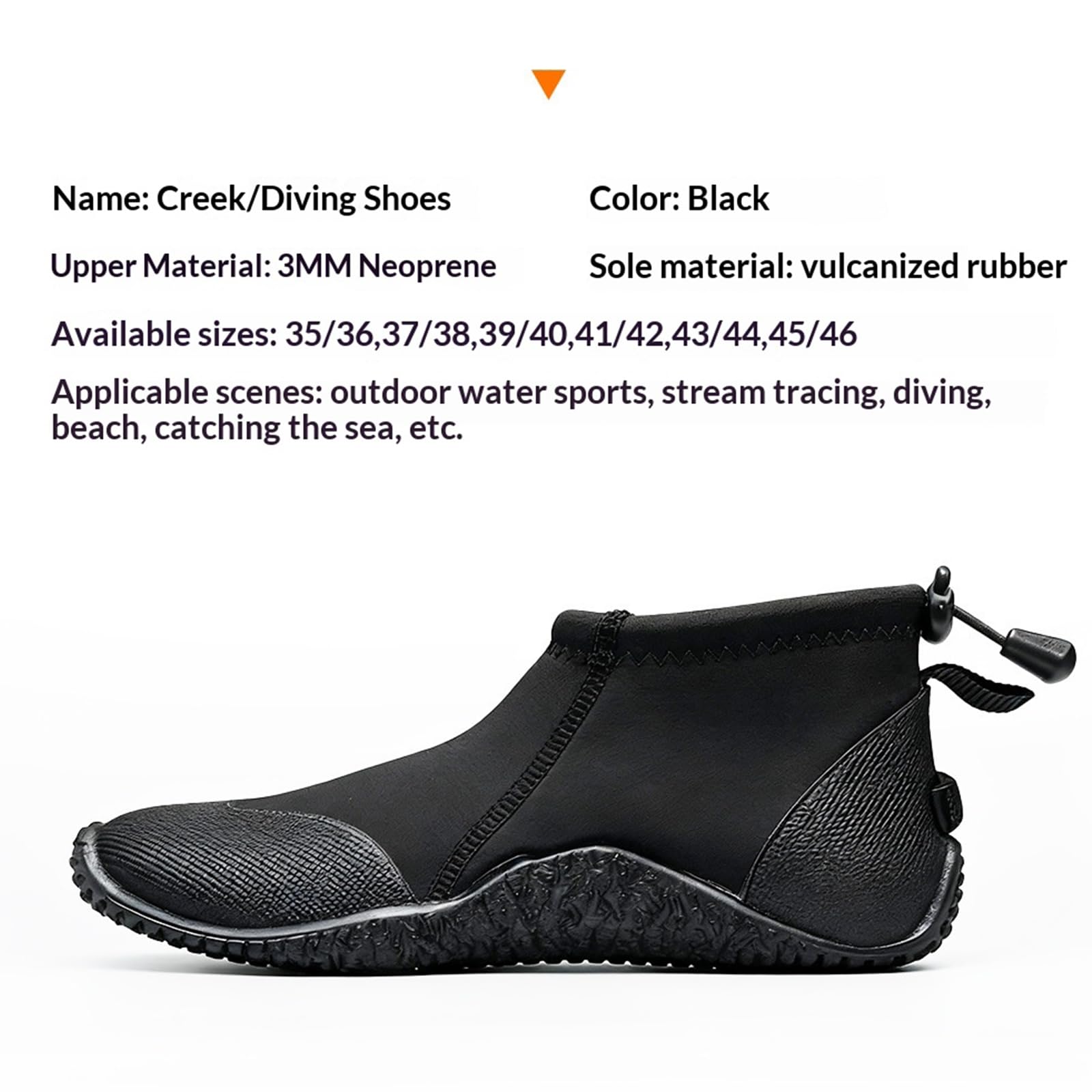 Botas de buceo de neopreno de 3 mm para adultos con suela de goma antideslizante, zapatos de playa portátiles para evitar colisiones, botas de buceo cortas para surf, natación, barco