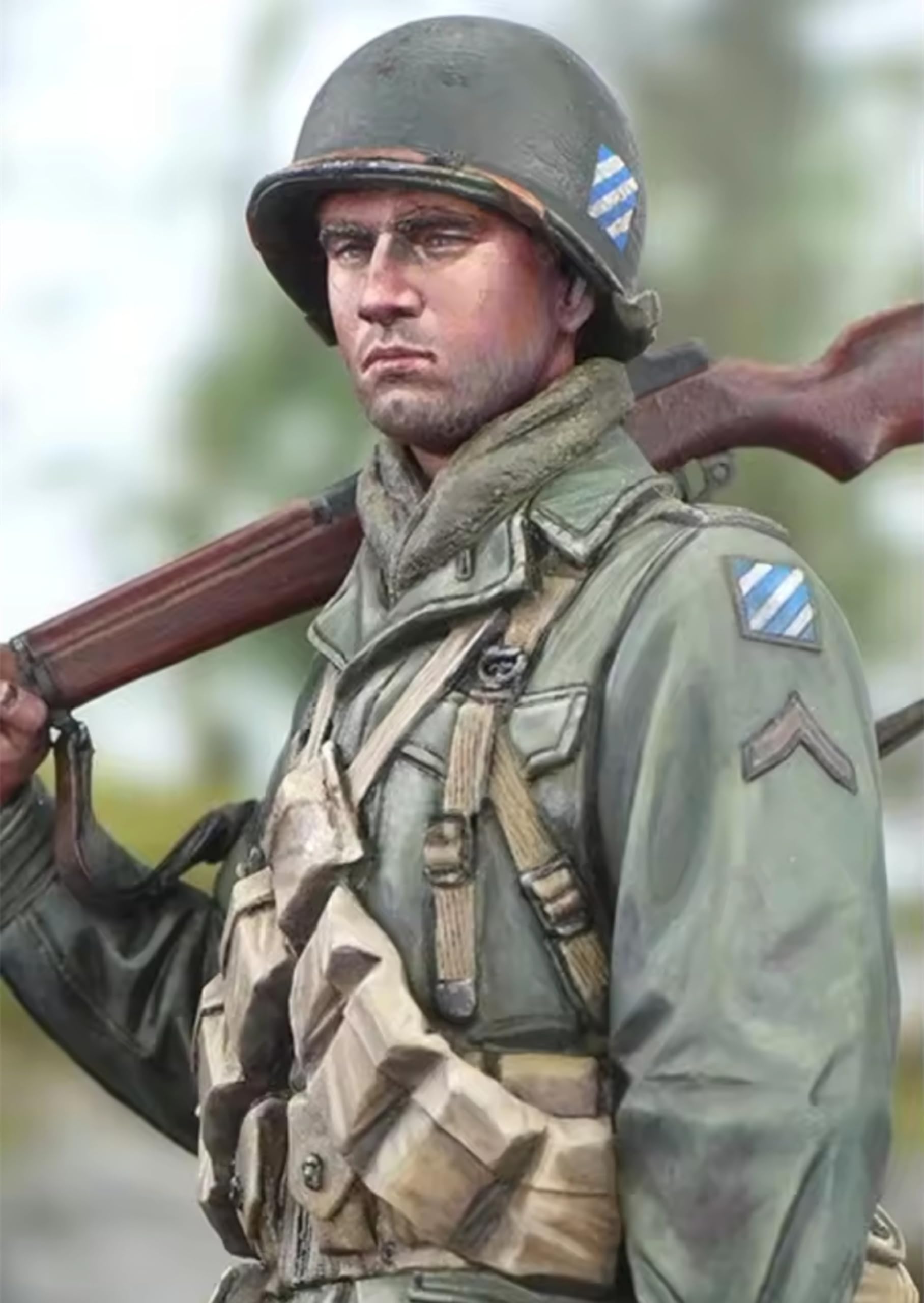 Bhowsa 1/16 WW2 US Soldier Resin Model Kit, modèle en résine non peint et non assemblé/s9X2j5