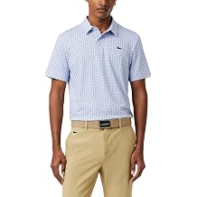Lacoste Mens Printed Performance Polo