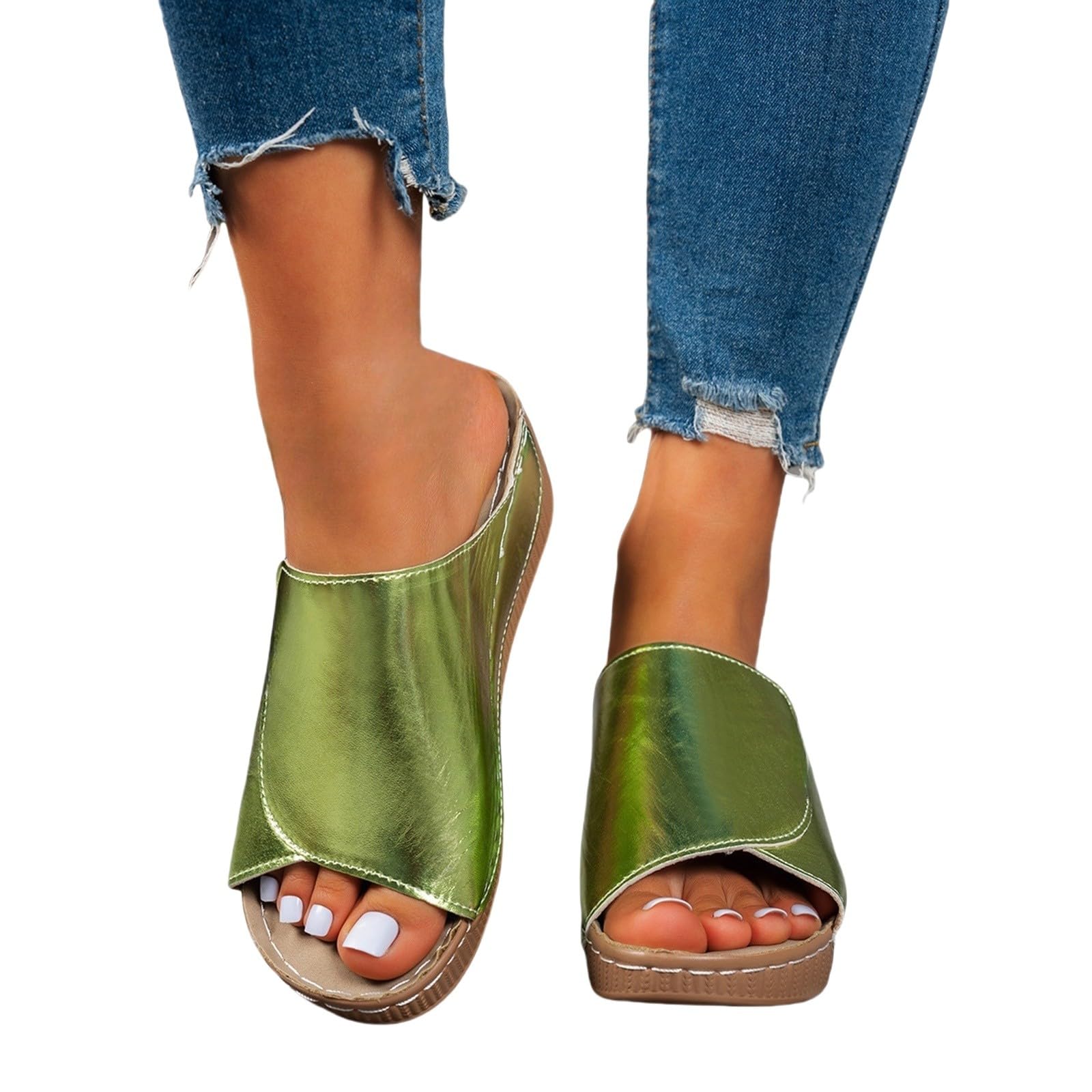 Ciabatte Platform Donna Estive - Ciabatte Donna A Fascia Con Chiusura