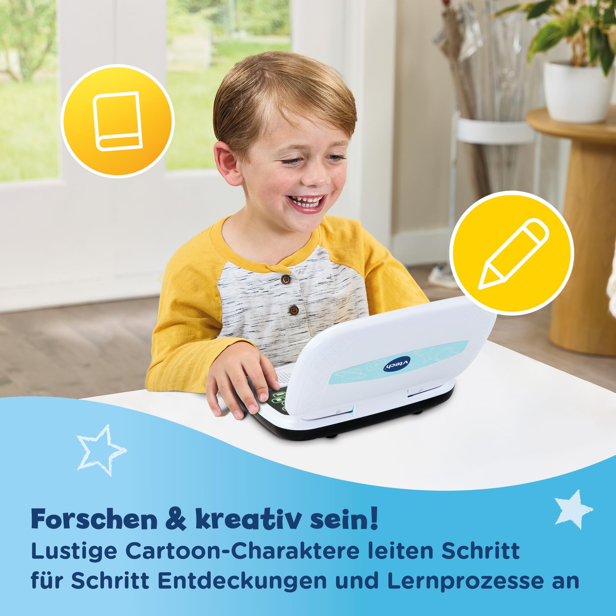 VTech Junior Forschungslaptop - Lerncomputer 3-7 Jahre