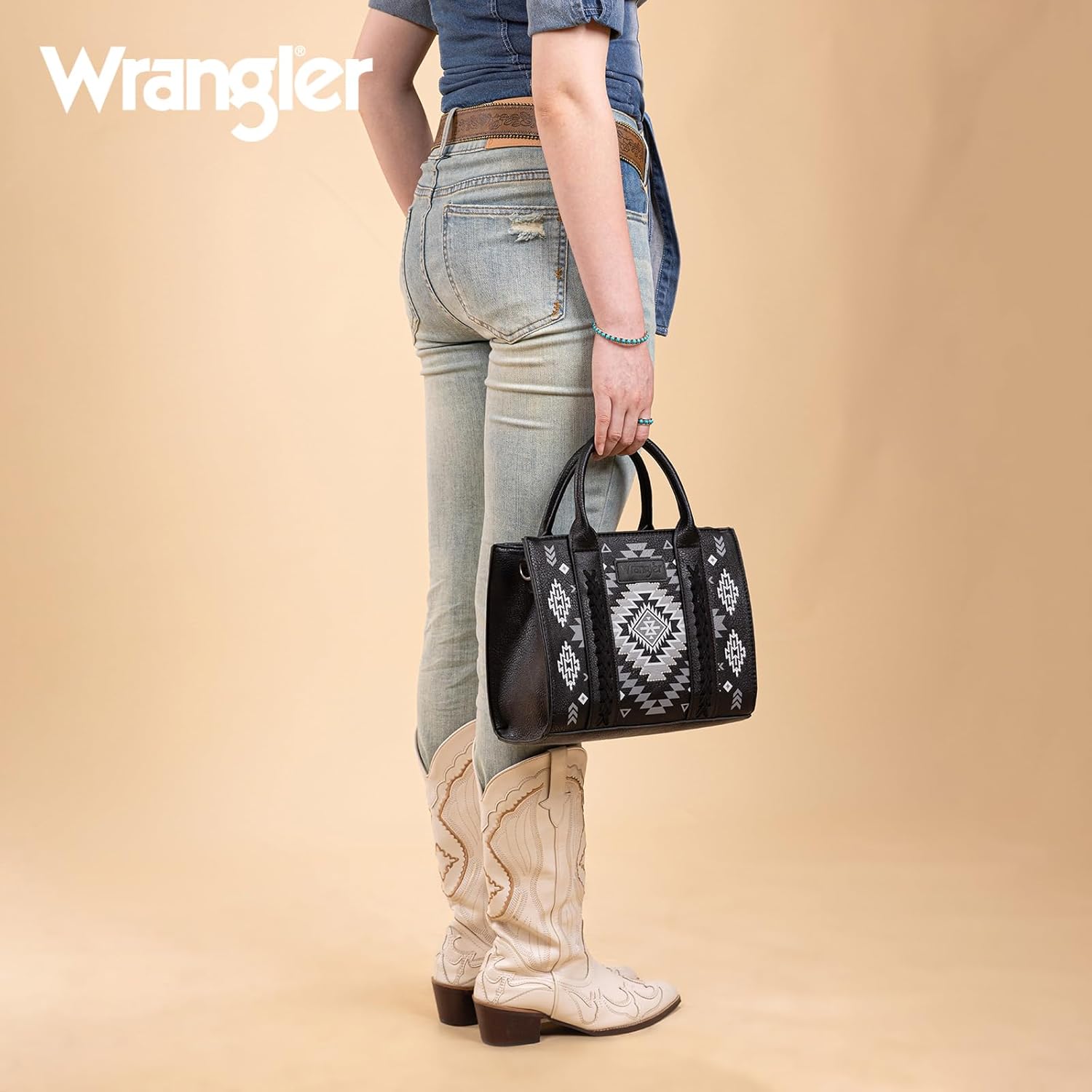 Wrangler Tote Bag for Women Western Purse and Aztec Satchel Handbag - Image 2