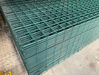 Suregreen PVC Welded Wire Panel | 8x4ft/2 | 2.4m x 1.22m/50mm | 12 Gauge | Green