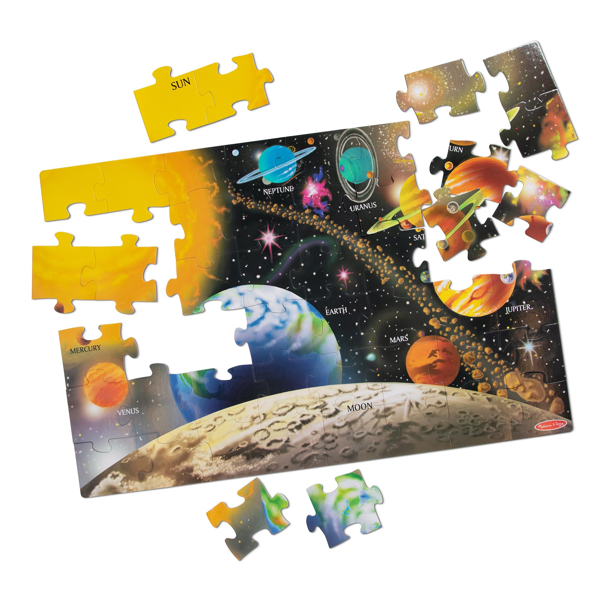 Melissa And Doug Puzzle da Pavimento, Cartone, Multicolore, 91.44 cm L x 60.96 cm W