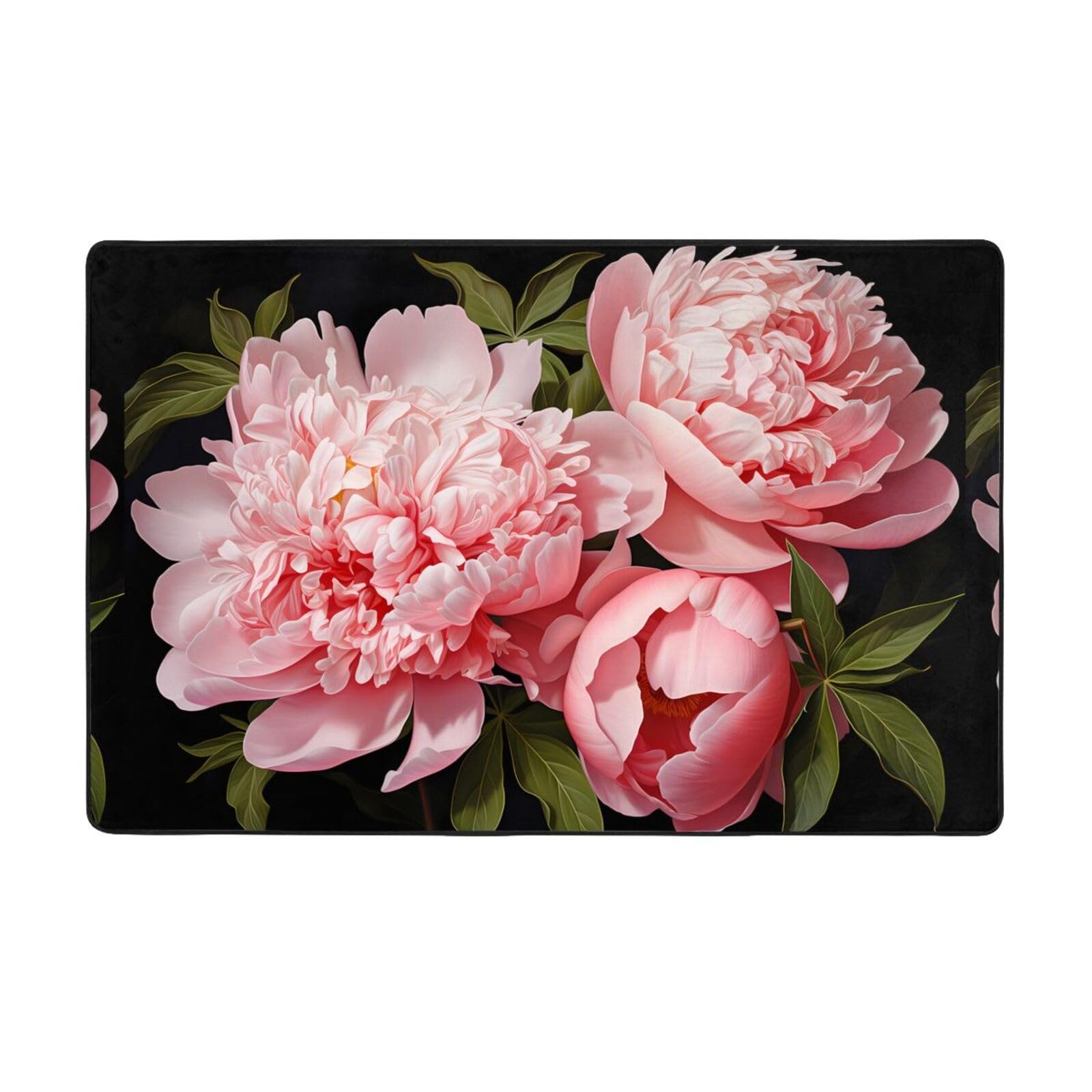 Tapis pivoines lavable pour en finir avec les taches sur le velours