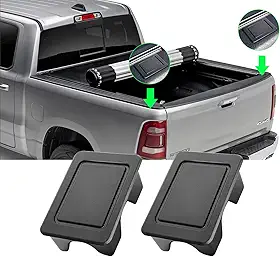 TTCR-II Compatível com Protetores de Trilho de Caçamba Ram 2009-2018, Tampas de Encaixe de Estaca para Capô Traseiro de Caminhonete Ram 1500 2500 3500 Big Horn/Classic/Laramine/Limited/Long