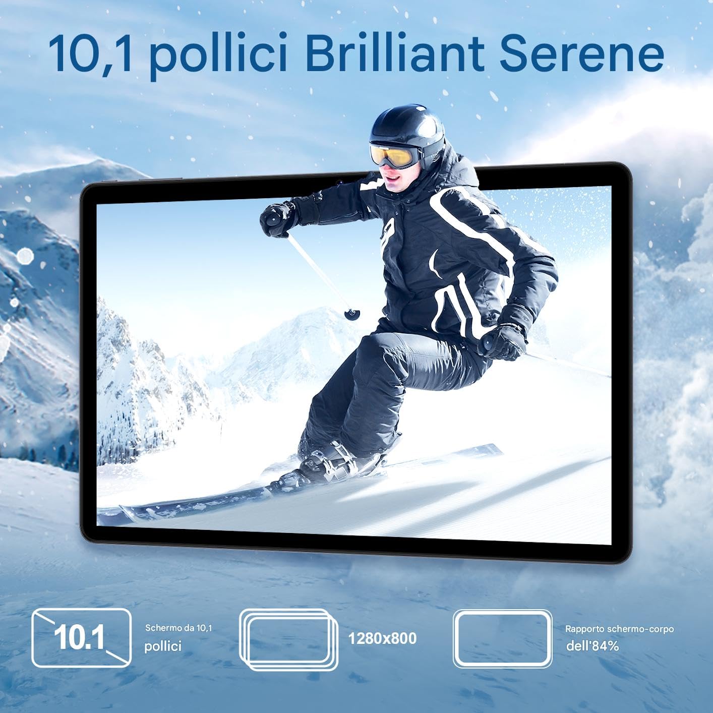 Tablet 10,1 cala Android 14 | 8 GB + 128 GB (rozszerzalny do 1 TB) | Dwie karty SIM 4G | Bateria 6000 mAh, 10 godzin pracy | Metalowa obudowa | Redbeat A2 Zestaw klawiatur w zestawie