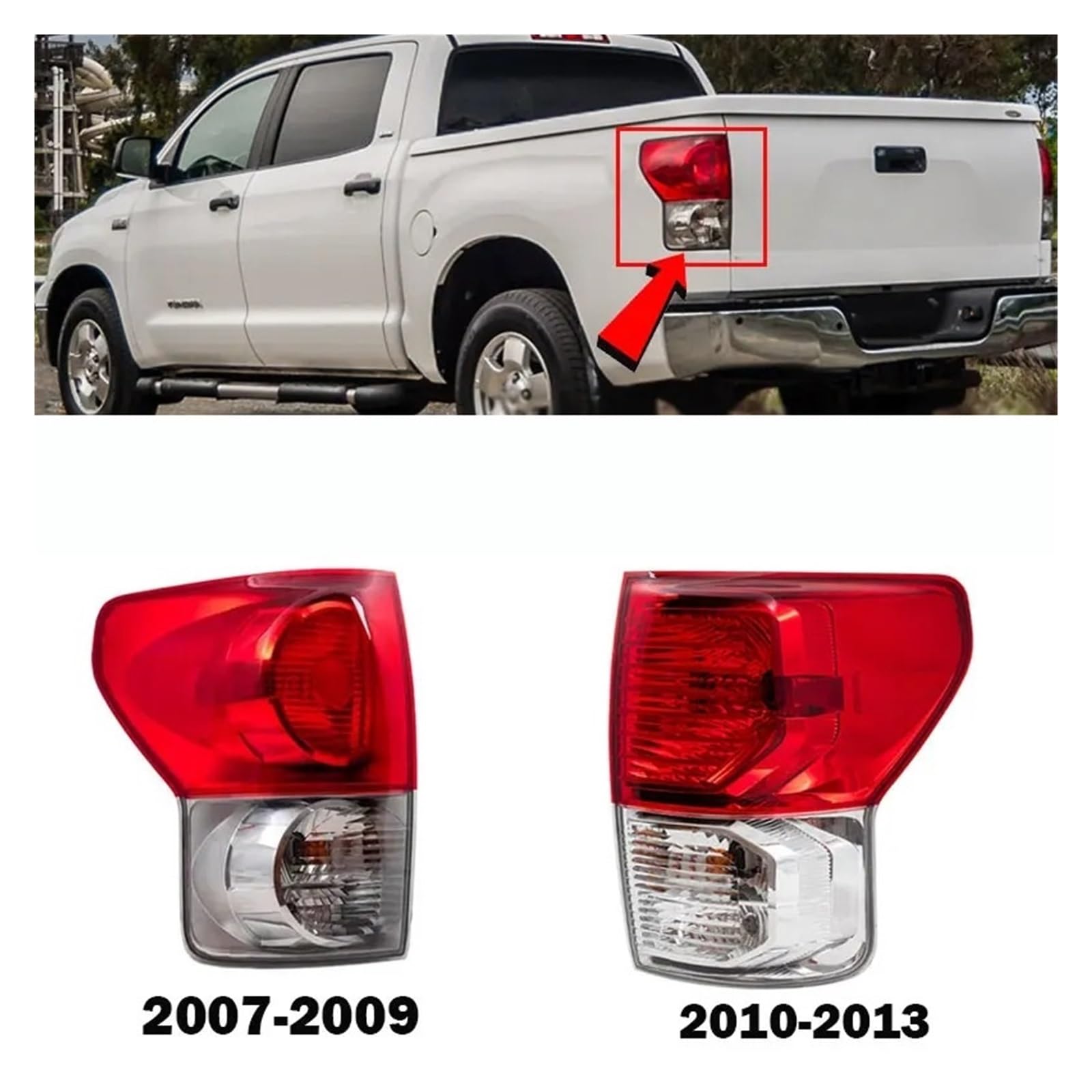 Amazon | 車の左右テールライトトヨタタンドラ 2007-2013 自動ブレーキ