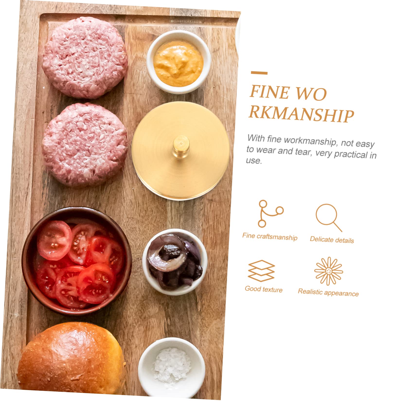 TOYANDONA 2stücke Burger Presse Runde Pattie Form Für Hamburger Antihaft Ergonomisches Design Für BBQ Und Grillabende