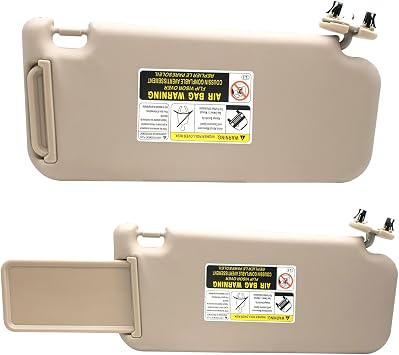 Left Driver Side Sun Visor Compatible with Toyota RAV4 2006-2013