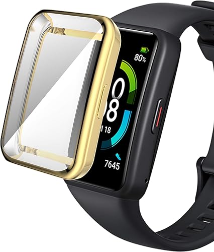 Miniatura 4 de Fundas compatibles con Huawei Band 7 Smartwatch hombres y mujeres, funda de reloj de TPU suave a prueba de golpes, funda protectora de pantalla para