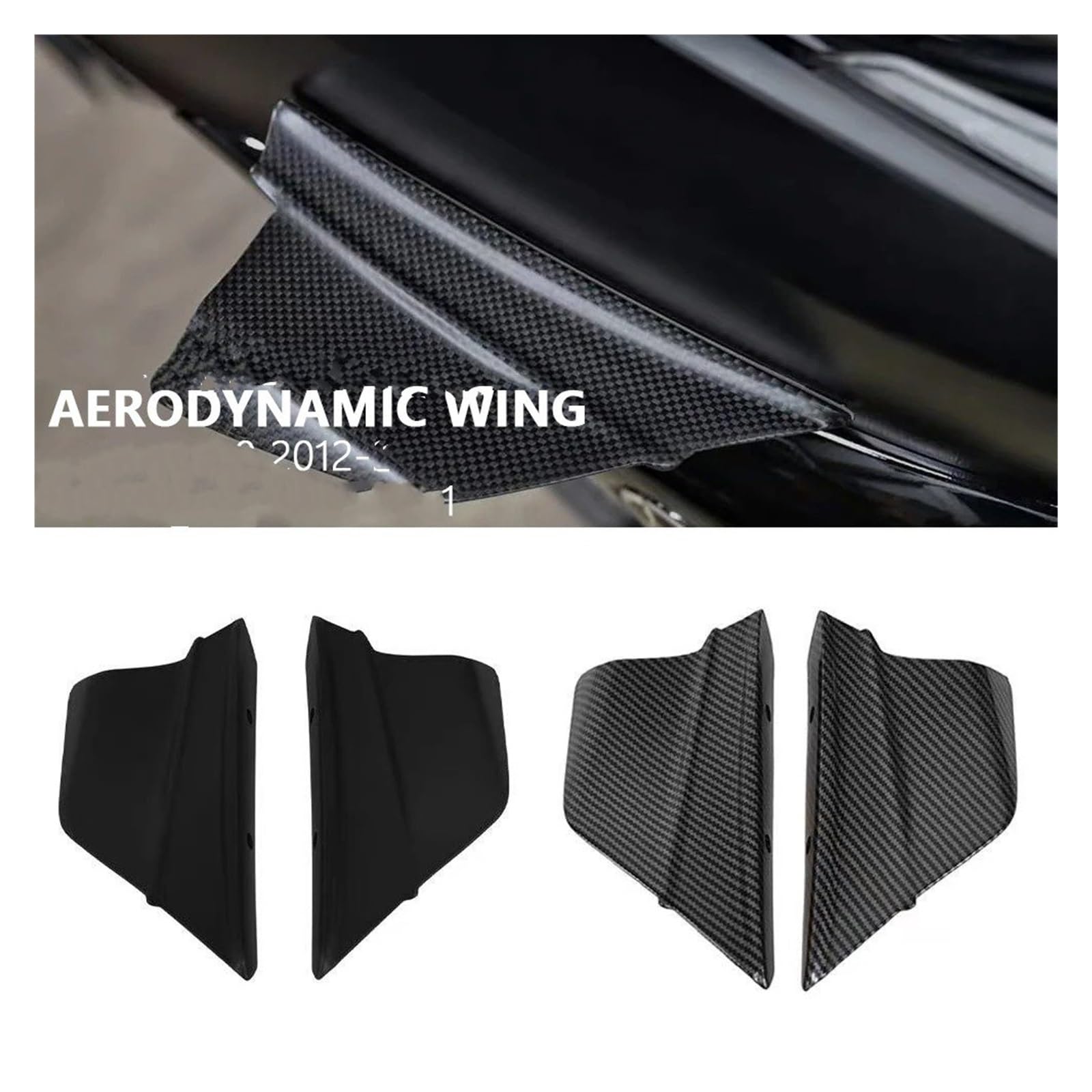 Spoiler anteriore moto Per TMAX 530 TMAX530 2012-2019 TMAX 560 TMAX560 2019-2021 Aletta Per Motocicletta Aletta Laterale Aerodinamica Spoiler(Carbon fiber pattern)