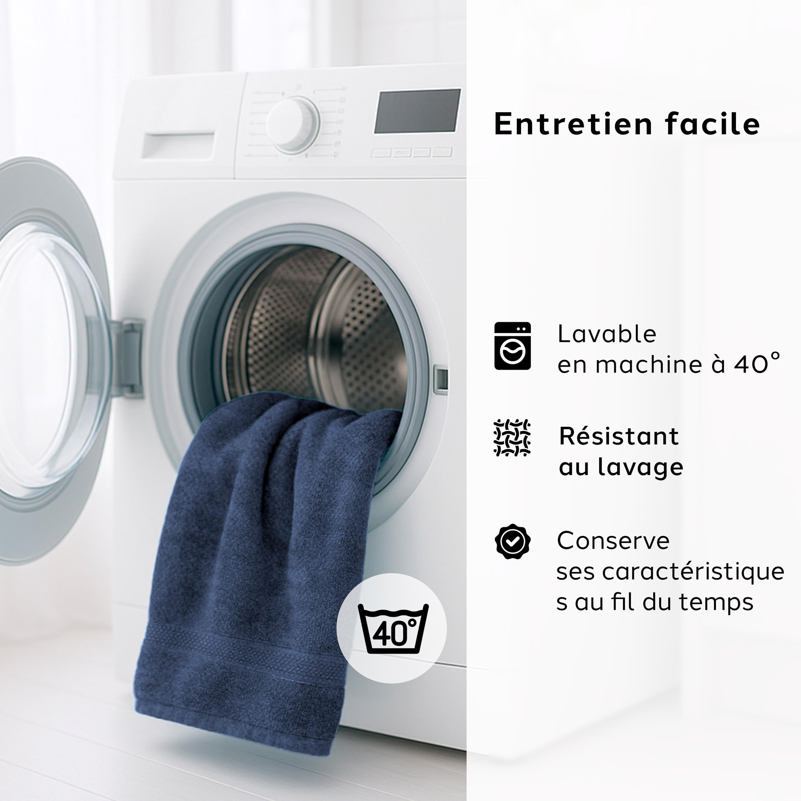 Caleffi Lot de 6 Serviettes de Bain Visage et invités en Coton, 55 x 100 cm
