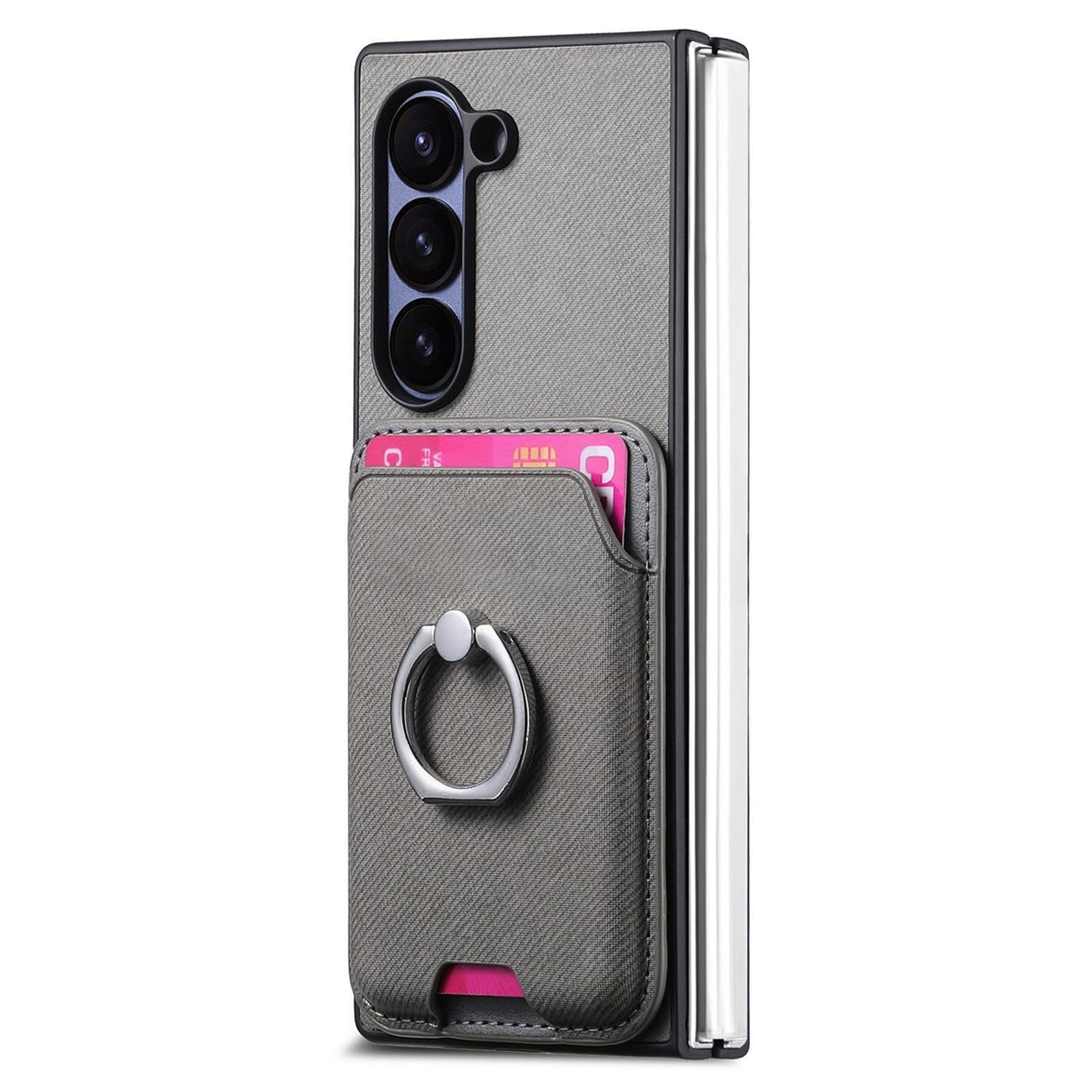 Custodia magnetica for Samsung Z Fold 8 Ultra anello metallo