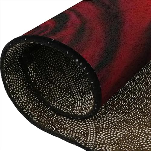 Miniatura 10 de Alfombra de papel de tinta de mármol con textura de mármol negro, plateado, dorado, suave, antideslizante, para interiores y exteriores, sala de