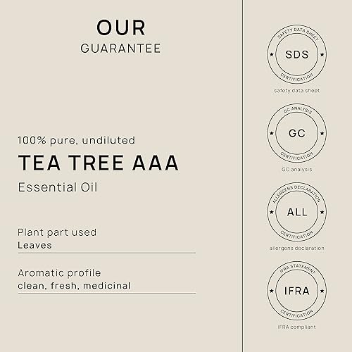 Miniatura 4 de VINEVIDA Aceite esencial de árbol de té, sin diluir, 0.3 fl oz, aroma de aceite de vela, aromas de velas de bricolaje, seguro para hacer jabón y piel