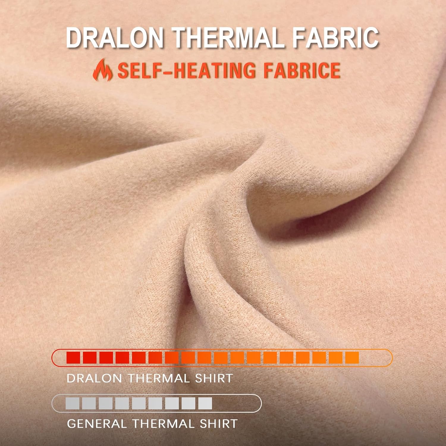 WOWENY Thermal Shirts for Women V Neck Fleece Lined Long Sleeve Base Layer Soft Warm Underwear Tops Cold Weather - Image 3