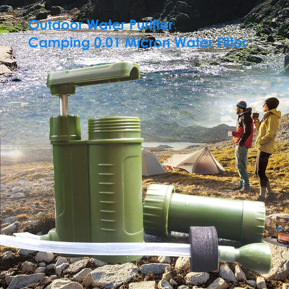 Filtr do wody na zewnątrz 1000 l filtr do wody survivalowej najmocniejszy przenośny filtr wody outdoorowej i kempingowej do uzdatniania wody, idealny do zapobiegania kryzysom i nagłych wypadkach