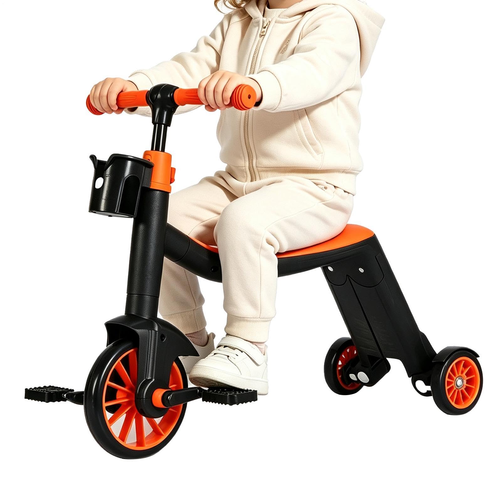 Triciclo Infantil con Manillar para Padres 3 Ruedas Estable Ajustable