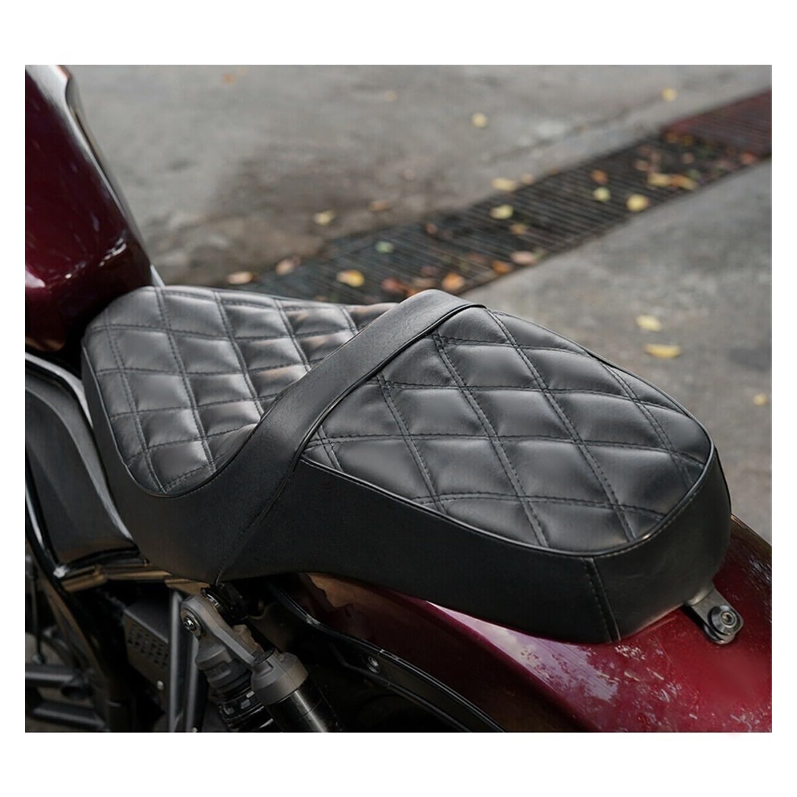 Sella per Motociclo Moto Two-Up Sedile Anteriore Posteriore Conducente Passeggero Cuscini In Pelle Per Rebel 500 300 2017-2023 Accessori Cuscino Passeggero