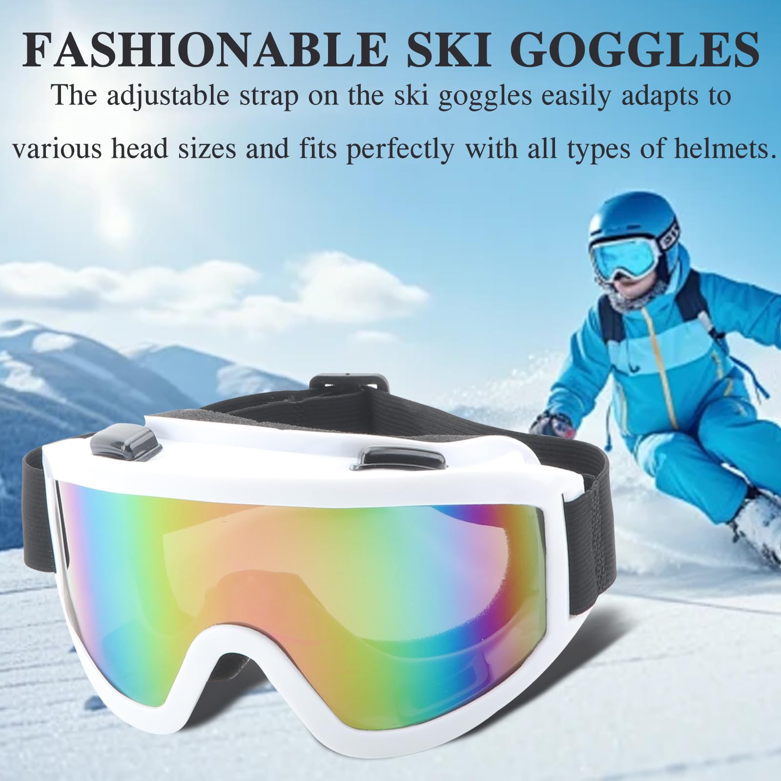 Gafas de esquí anti-niebla protección UV snowboard patinaje