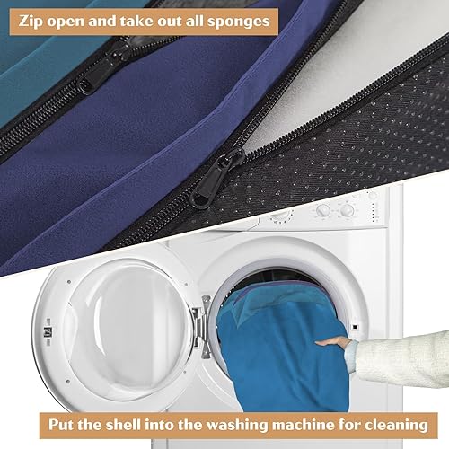 Miniatura 459 de Comfort Expression - Cama ortopédica para perros extragrandes, 53 x 42 pulgadas, cama impermeable y de apoyo de espuma con cojines removibles, con