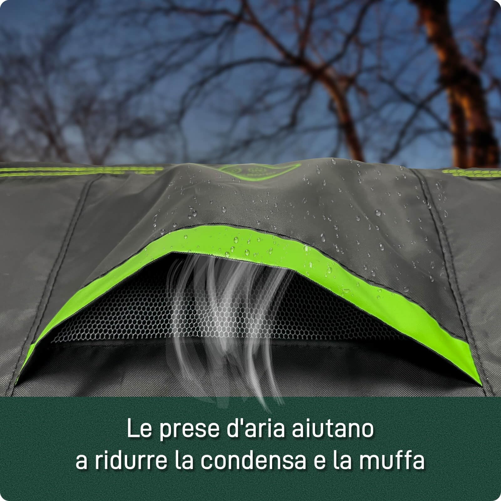 AWNIC Copertura Sedie Esterno Impermeabile, Antivento e Antipolvere, Resistente ai Raggi UV Copri Sedie da Giardino 420D Poliestere Adatto per Sedie Plastica Esterno Impilabili 65x75x85/120cm