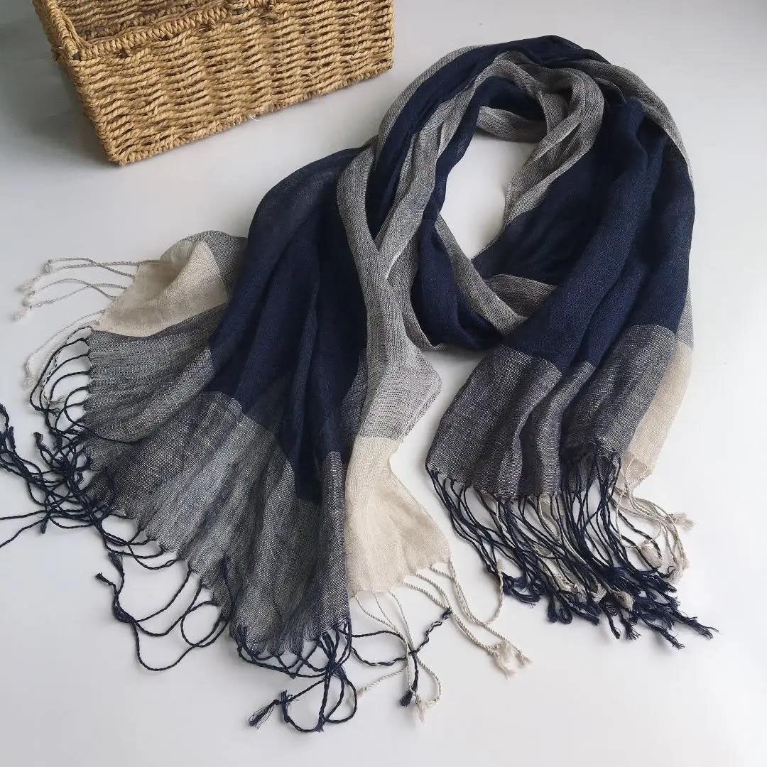 Women's Scarf Plaid Shawl Lightweight And Breathable Neck Wrap Suitable For Muslim Headwear And Everyday Fashion