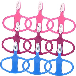 CIMAXIC 9 Pçs Escova De Dentes Falsa Escova De Dentes Portátil Escova De Dentes De Viagem Escovas De Dentes Dentadura Escova De Dentes Infantil Dentadura Pasta De Dentes Crianças Escovas