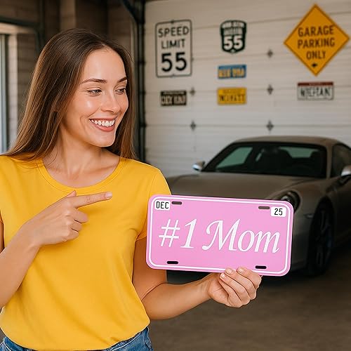 Miniatura 5 de Placa de vanidad personalizada – Añade texto en la esquina superior – 4 tamaños – Etiqueta de aluminio 12x6 – Letrero personalizado para garaje