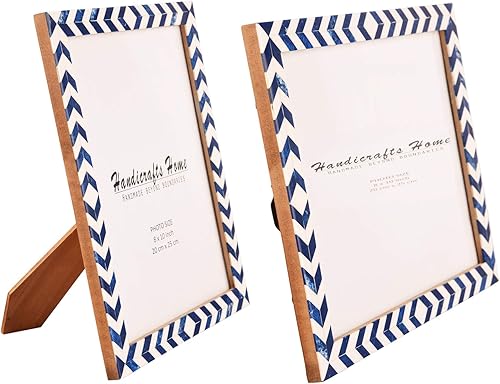 Miniatura 5 de Handicrafts Home Juego de 2 marcos de fotos de 8 x 10 pulgadas, diseño de explosión de sol, decoración de pared y mesa