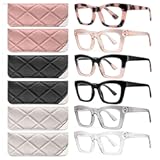 CCVOO Oprah Style Reading Glasses for Women&comma; Stylish Eyeglasses&comma; Blue Light Readers for Women&comma; Computer Eye Glasses&comma; Cheaters