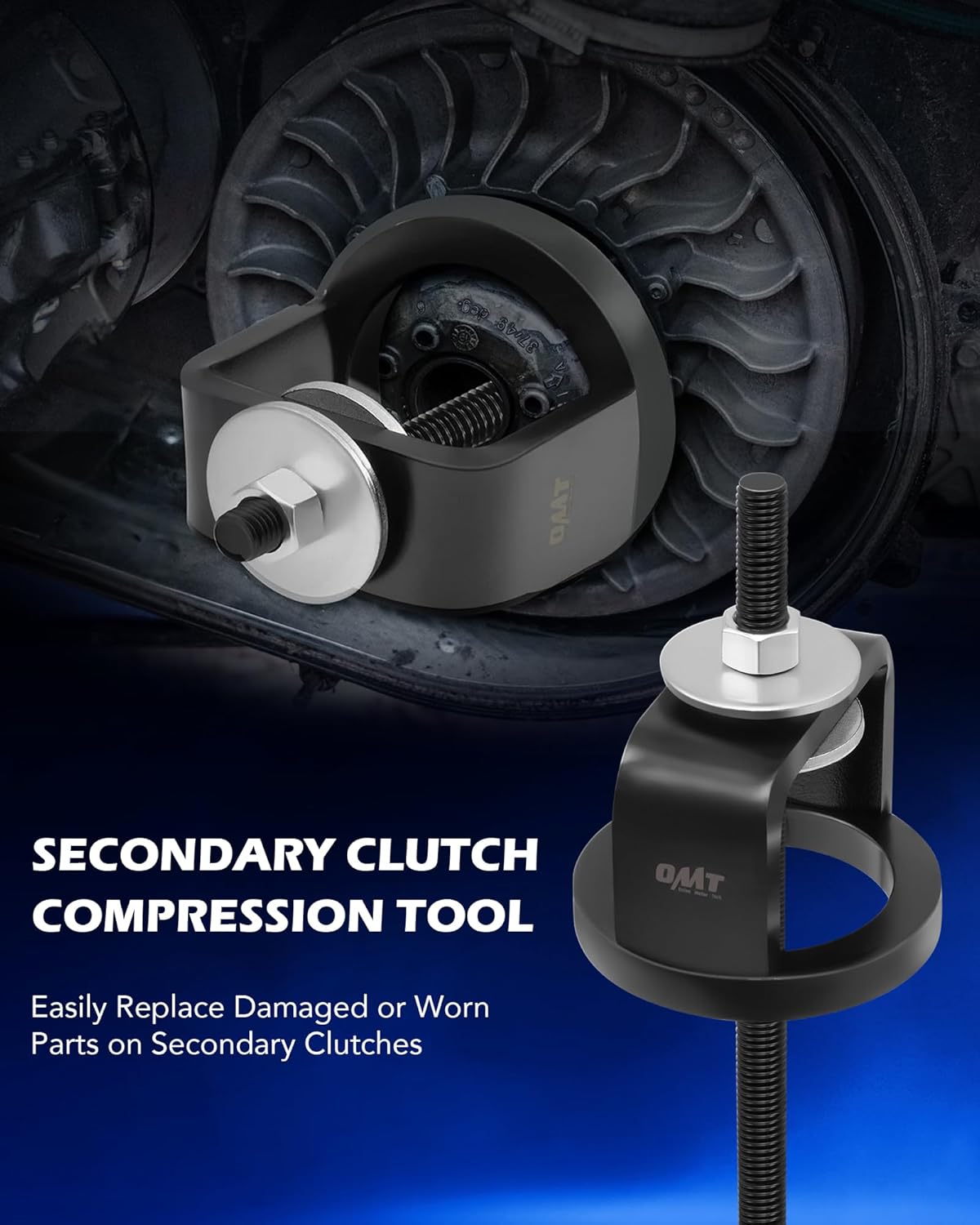 Orion Motor Tech Clutch Compression Tool, ATV UTV Snowmobile Secondary Clutch Compression Tool CCT510 Compatible with Polaris Kawasaki Yamaha, Primary Clutch Compression Tool for Clutch Maintenance