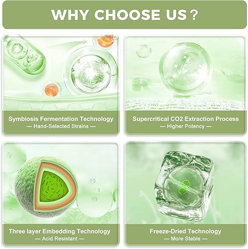 Miniatura 4 de NATURE TARGET Probióticos para mujeres, hombres y niños, probióticos en polvo, 60 mil millones de UFC, 13 cepas, prebióticos y probióticos para la