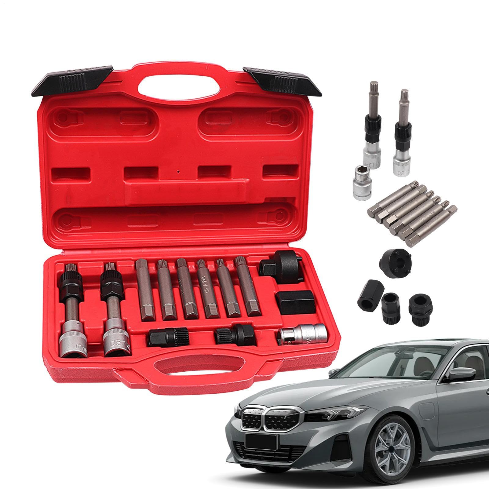 Herramienta para Extracción De Polea del Alternador Extractor Ajustable | Desmontador De Polea De Alternador De Coche Mantenimiento vehículo camión taller reemplazo correa