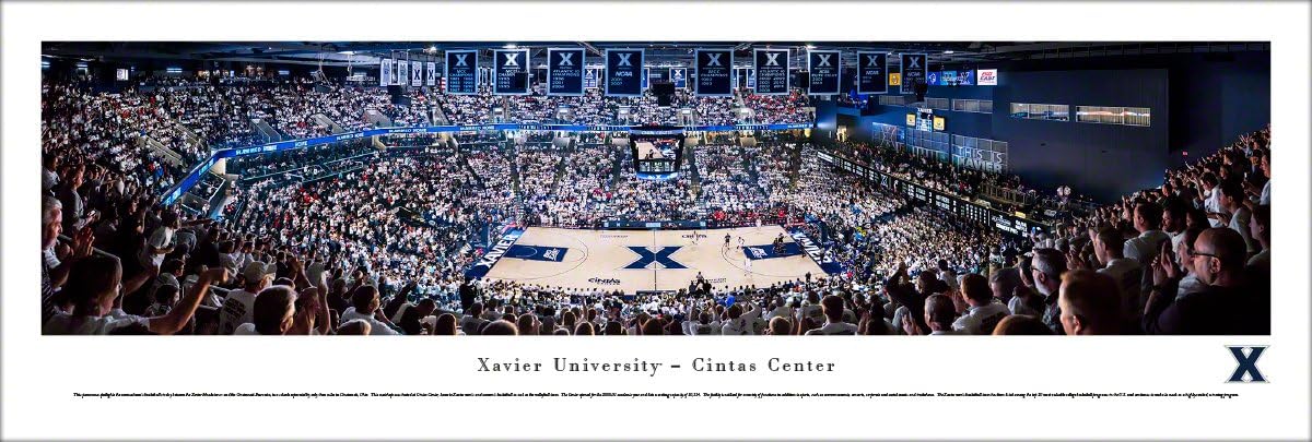 Xavier Basketball - College Posters, Framed Pictures and Wall Decor by Blakeway Panoramas
