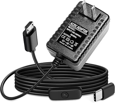 5V 2.5A 3 A Raspberry Pi Power Supply Adapter for Raspberry Pi 3 B+, Pi 2 B, Pi Zero, Pi Model A A+, Model B B+ DC Power Cord Charger