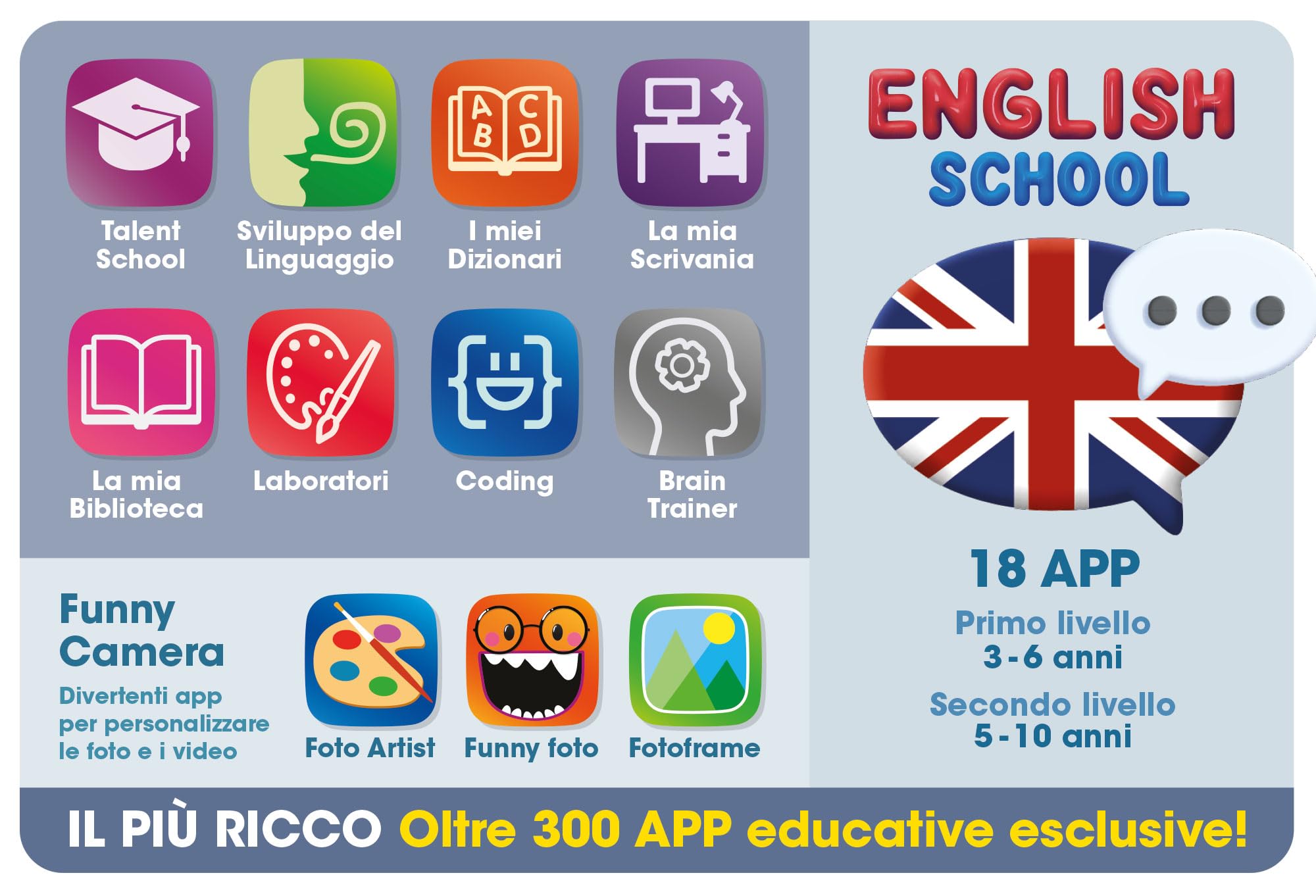 Lisciani Giochi - Hi Tech Educativo L.I.A. Mio Tab 7", 114214