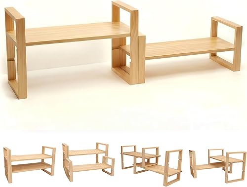 Miniatura 6 de Estante organizador de escritorio, no necesita montaje, soporta 130 libras para organizadores de escritorio y accesorios, estantería de esquina para