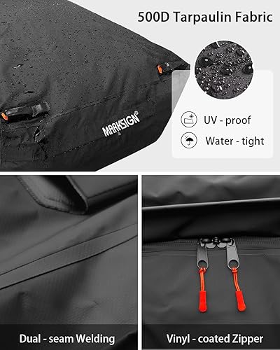 Miniatura 7 de Bolsa para caja de camión, 100% impermeable, se adapta a cualquier tamaño de camión con 4 asas, 4 correas de amarre de trinquete integradas, 26 pies