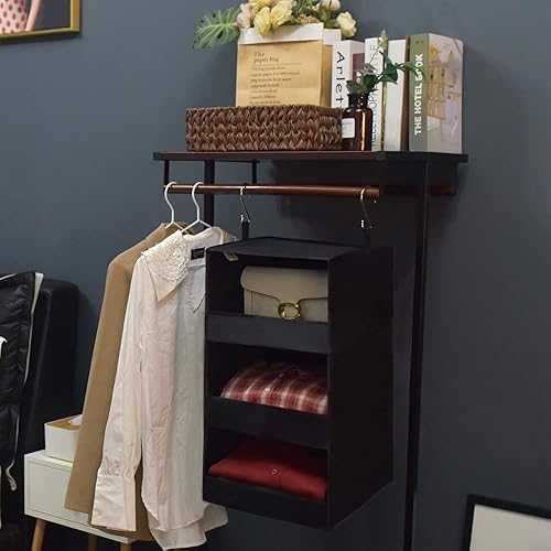 Miniatura 8 de GRANNY SAYS Paquete de 2 organizadores colgantes y 1 paquete de estantes colgantes para armario