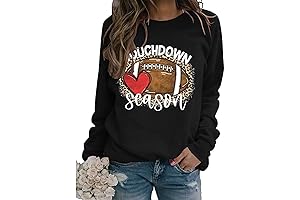 YourTops Touchdown Season Football Sweatshirt: The Ultimate Spirit Wear for Female Football Fans