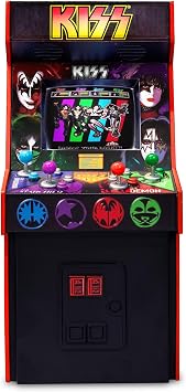 The Bradford Exchange KISS Arcade Sculpture, Illuminated Miniature with Retro Art, 6 x 3 x 3.5 Inches, Plays Music