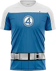 Camisa Camiseta Quarteto fantástico 2025 3D, uniforme, traje manga curta