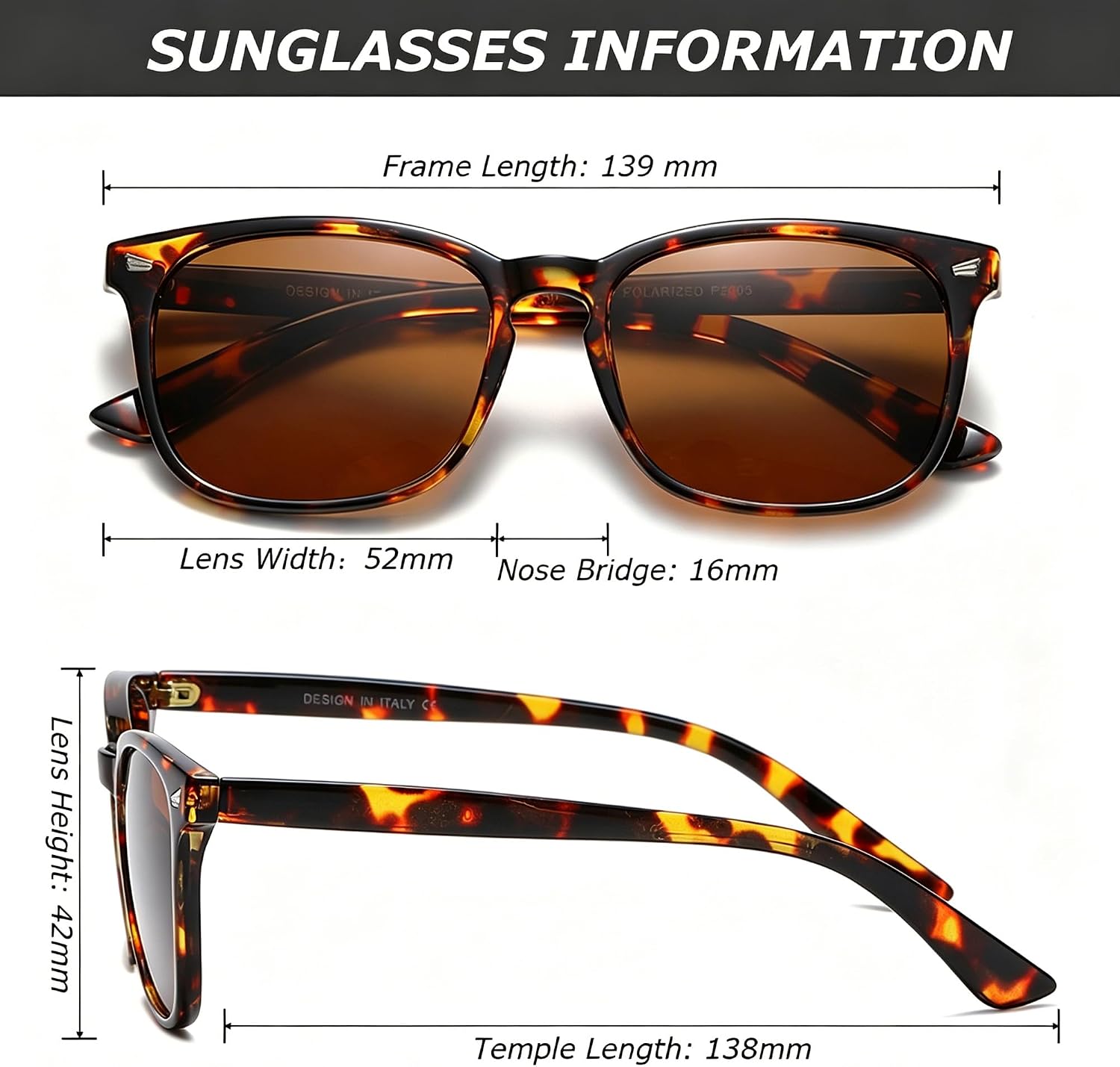 DUSHINE Polarized Sunglasses for Women Classic Retro Style UV400 Protection thumbnail
