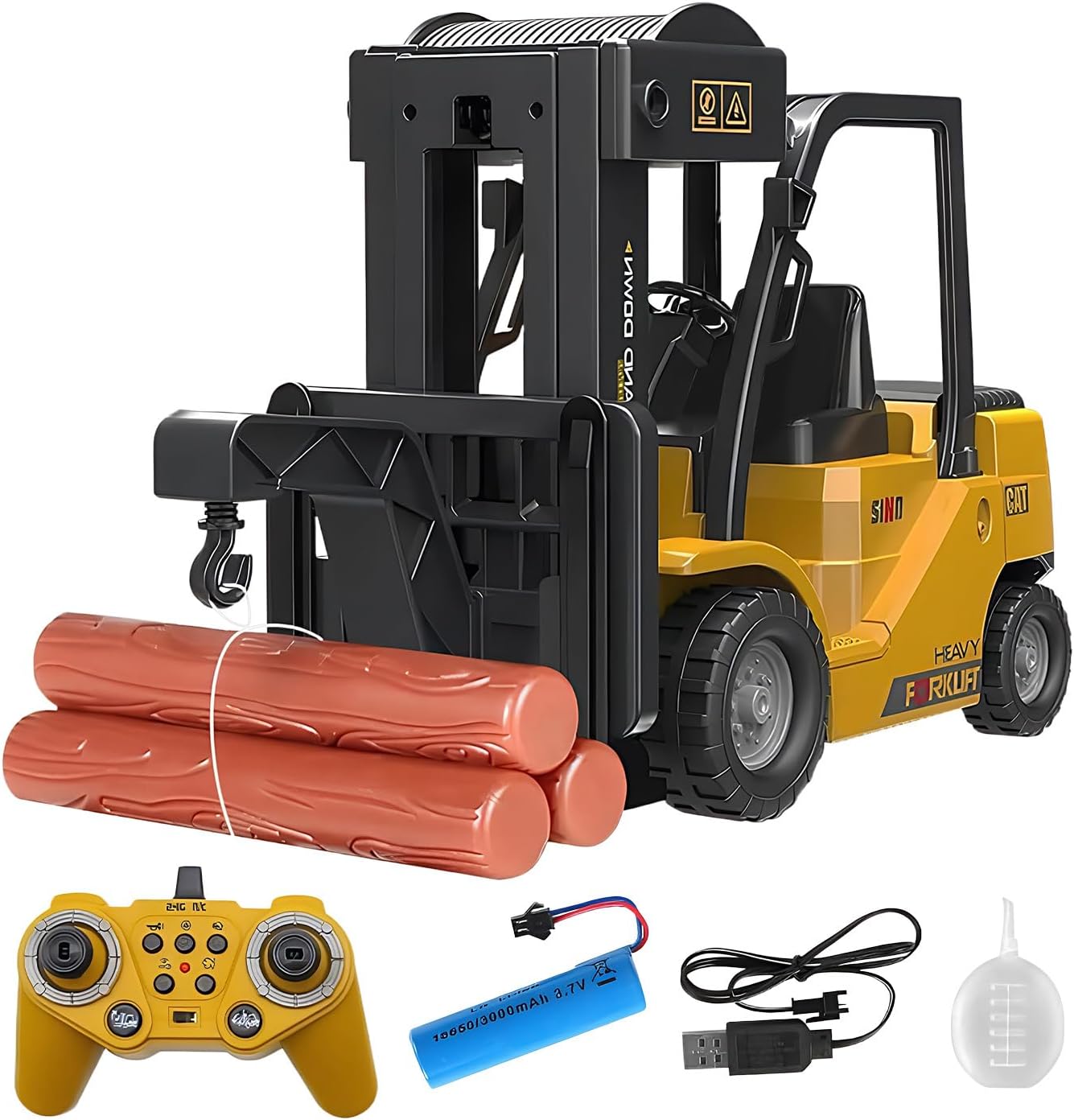 Remote Control Construction Vehicle - 1:24 Scale with Water Spray | Kids Remote Control Vehicle Toy,for Balcony Living Room Garden Beach Playground Classroom Students Preschoolers