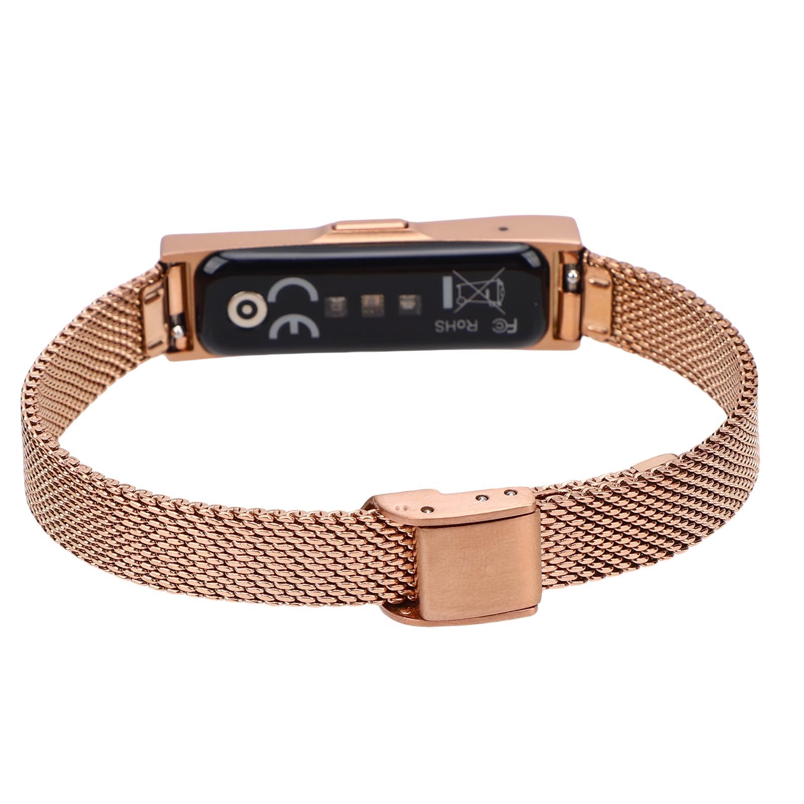 VGEBY Smart-Armband-Fitness-Tracker mit 127 Sportmodi, Schlaf-Tracking, Anruferinnerung, für Männer und Frauen (Gold)